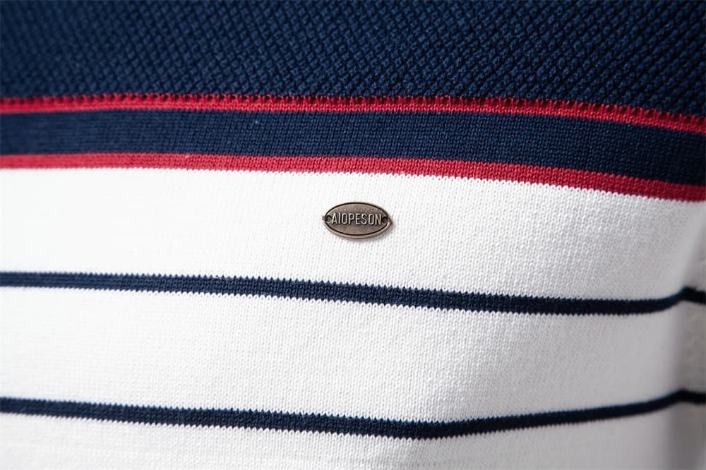 Men’s Striped Crew Neck Knit Sweater