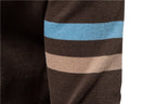 Men’s Colorblock Zip Up Cardigan Sweater