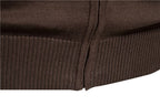 Men’s Colorblock Zip Up Cardigan Sweater