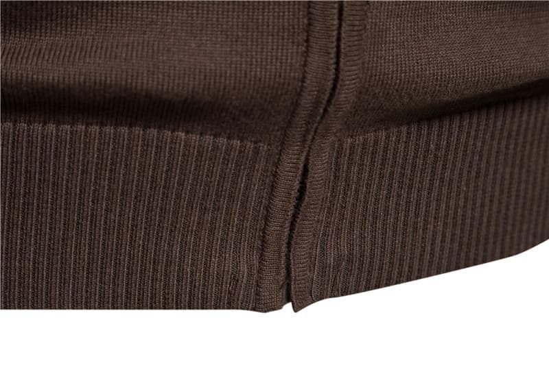 Men’s Colorblock Zip Up Cardigan Sweater