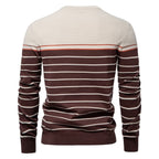 Men’s Striped Crew Neck Knit Sweater