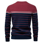 Men’s Striped Crew Neck Knit Sweater