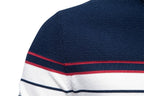Men’s Striped Crew Neck Knit Sweater