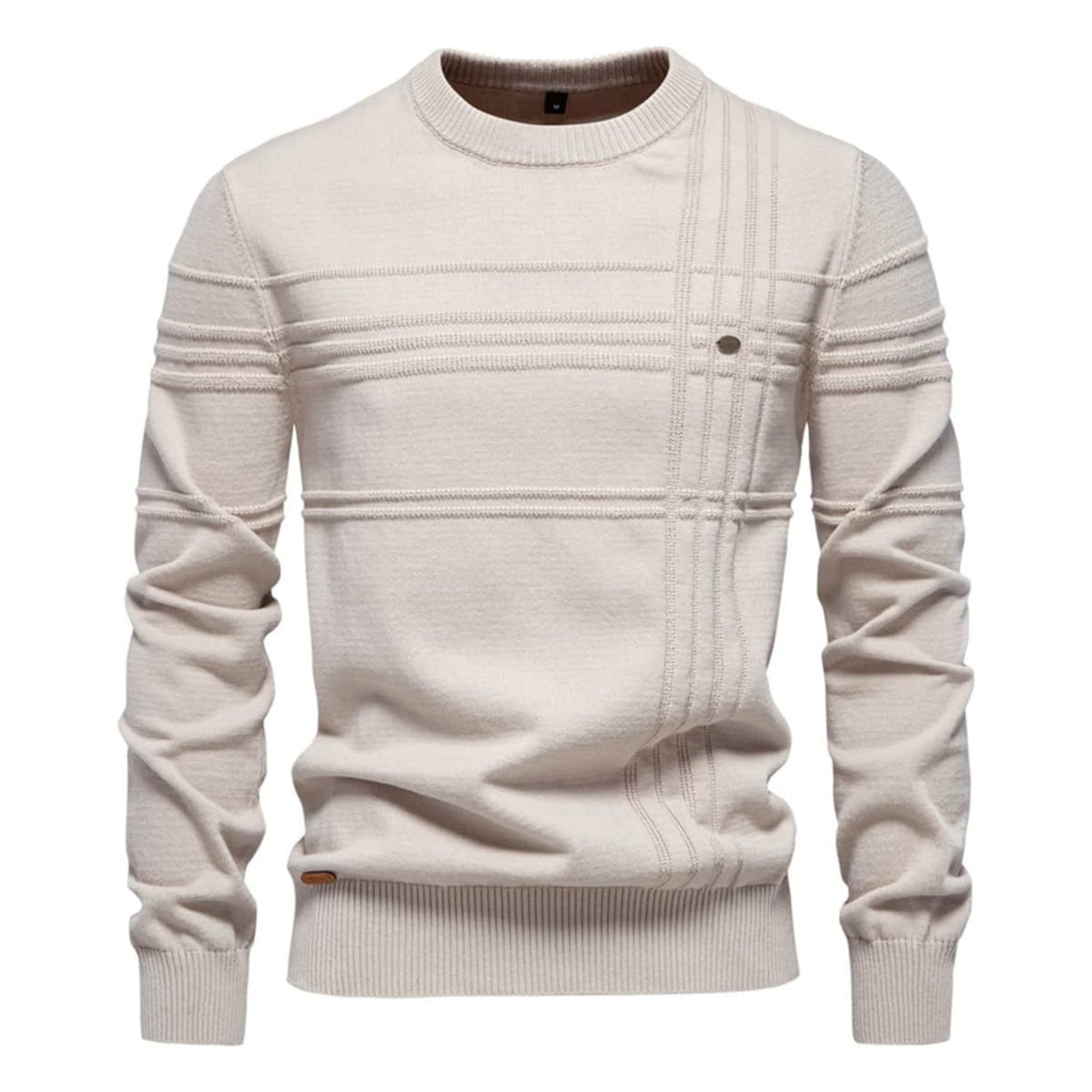 Men’s Crosshatch Crew Neck Sweater
