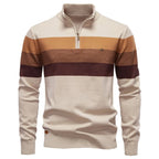 Classic Colorblock Half-Zip Sweater