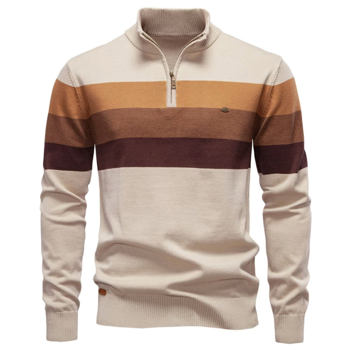 Classic Colorblock Half-Zip Sweater