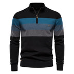 Classic Colorblock Half-Zip Sweater