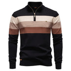 Classic Colorblock Half-Zip Sweater