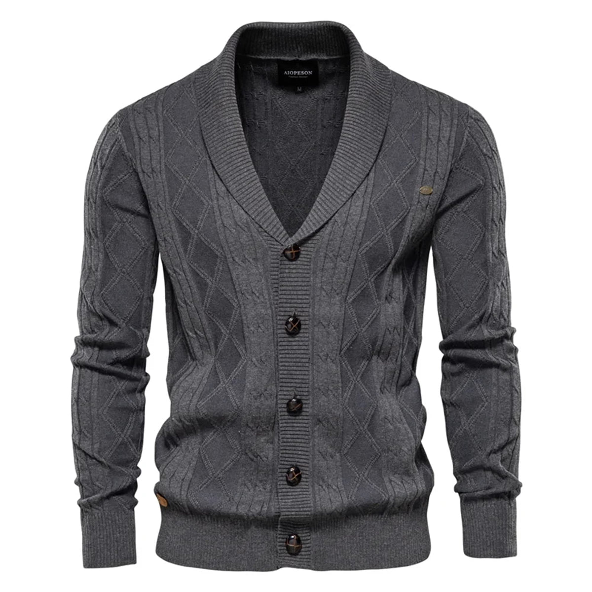 Men’s Button Front Cardigan Sweater
