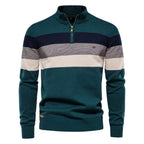 Classic Colorblock Half-Zip Sweater
