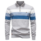 Classic Colorblock Half-Zip Sweater