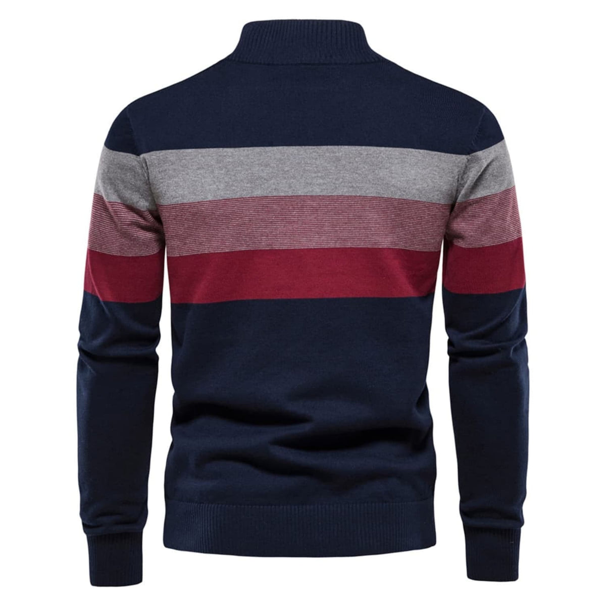 Classic Colorblock Half-Zip Sweater