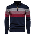 Classic Colorblock Half-Zip Sweater