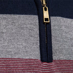 Classic Colorblock Half-Zip Sweater