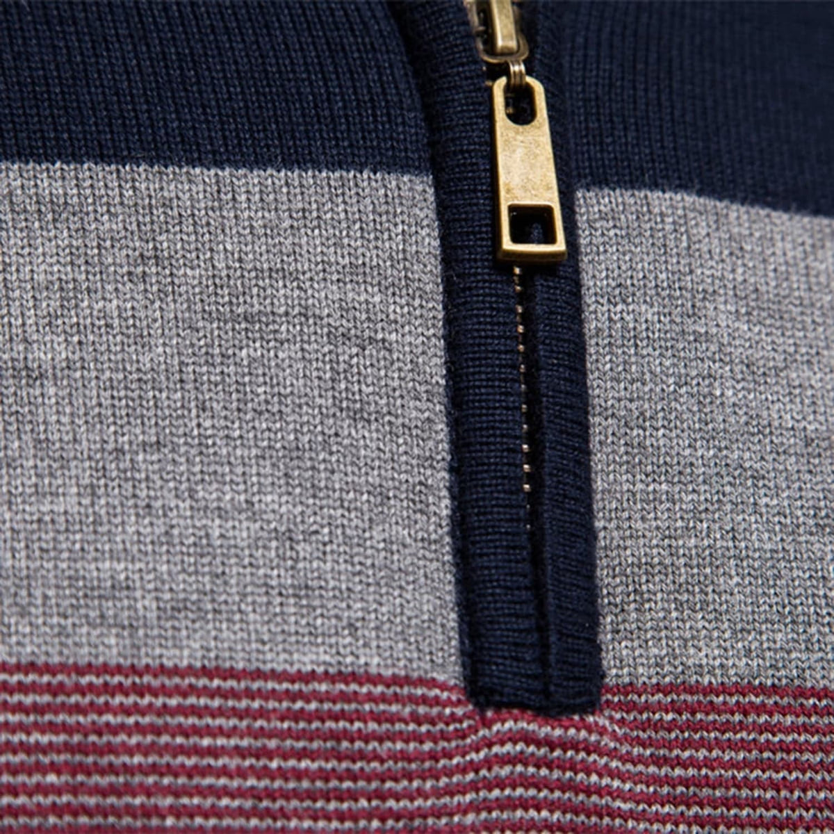 Classic Colorblock Half-Zip Sweater