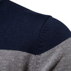 Classic Colorblock Half-Zip Sweater